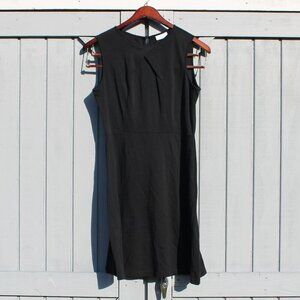 New York & Co Black Cotton Sheath Dress – Size L – Minimalist Chic